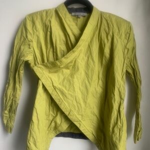 People Like Frank lime green, hidden snap button, spring jacket